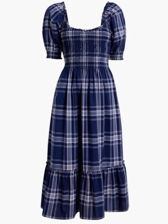 Hill House Dresses & Skirts - Hill House Home Louisa Nap Dress Blue White Gingham Check - Size M